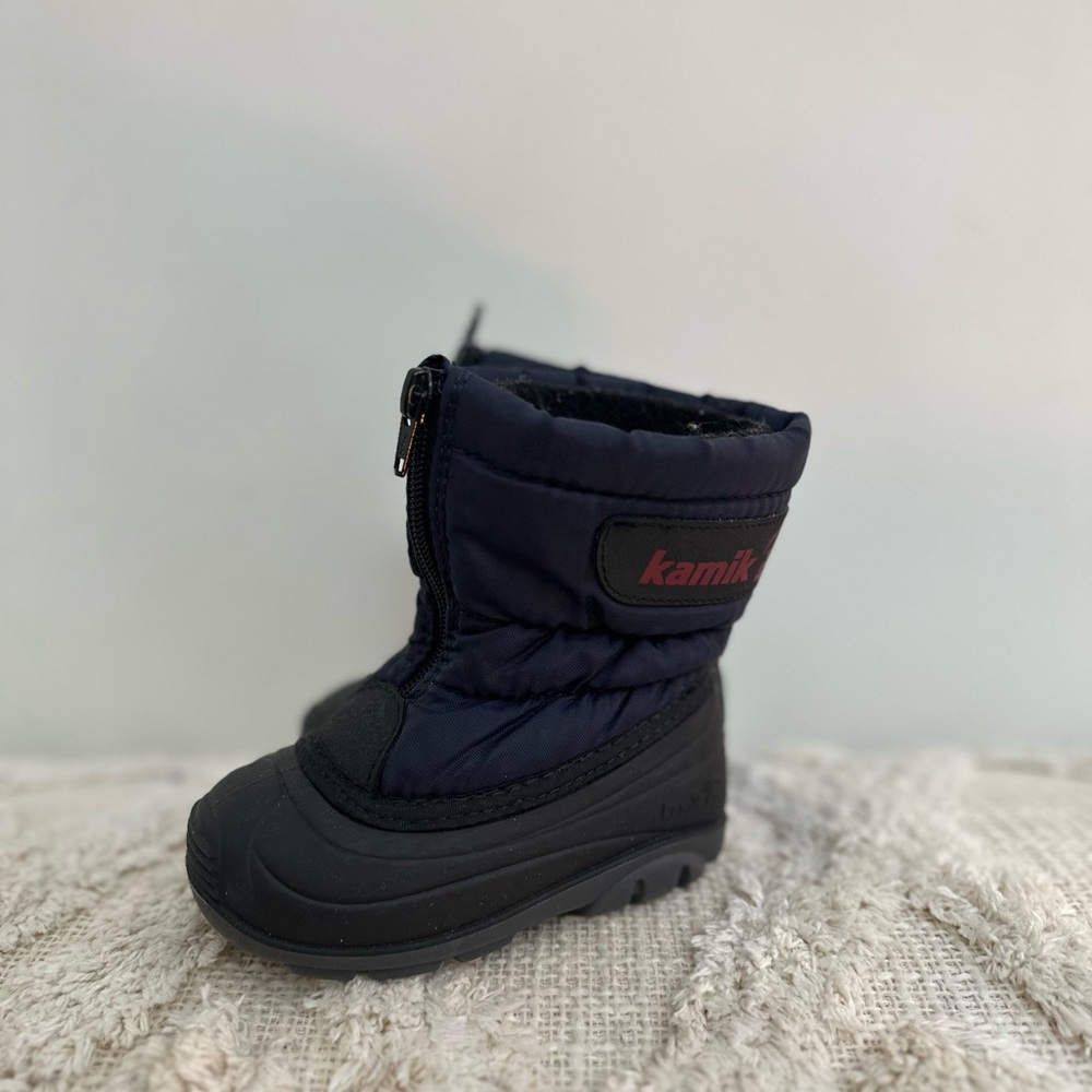 Kamik Kids' Black and Navy Snow Boots